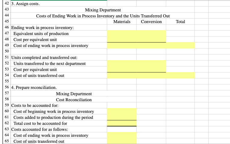 July. The Controller has asked you prepare a cost reconciliation report and