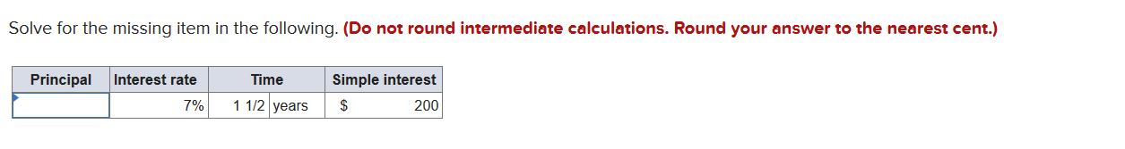 Solve for the missing item in the following. (Do not round