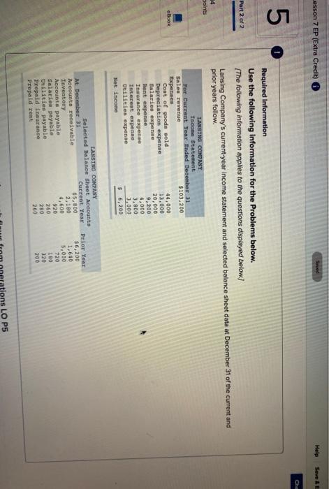  Lesson 7 EP (Extra Credit) Help Seve Oh 5 0 Part