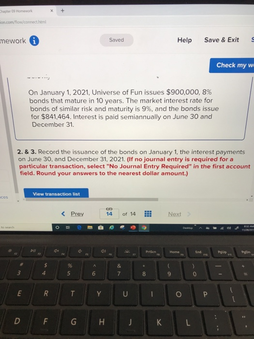  Chapter 09 Homework on.com/flow/connect.html mework Saved Help Save & Exits Check
