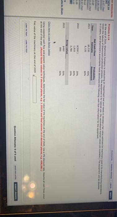  GLORIO NT RESOURCES TOPIC 04 *RACK Problem 6-14 At the end