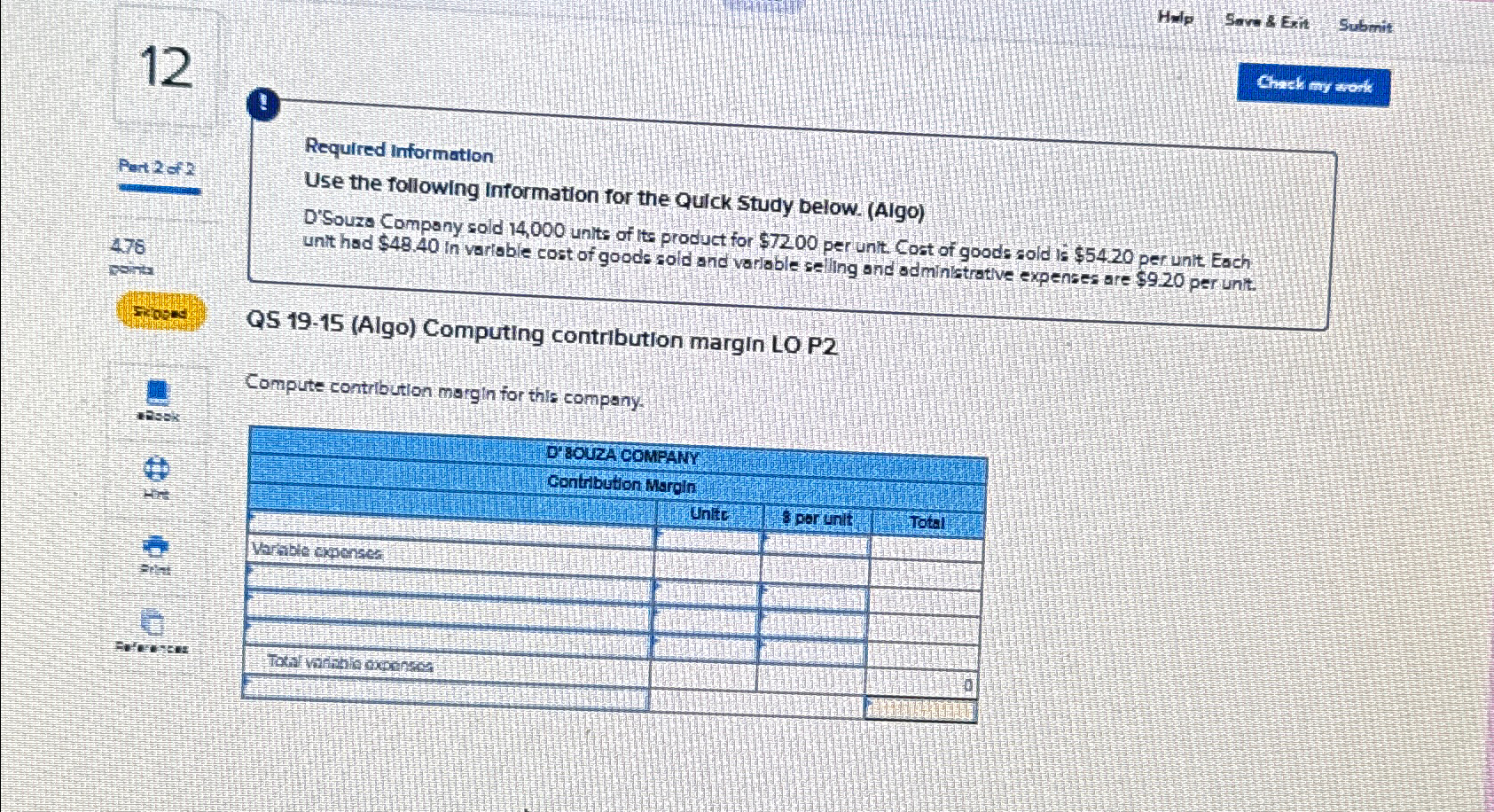  Holp Sove 8 Exit Submit 9 Required information Pert 2012 478