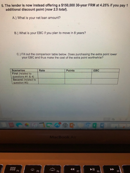$150,000 30-year Fixed-Rate Mortgage (FRM) at 4.82% What is your monthly payment