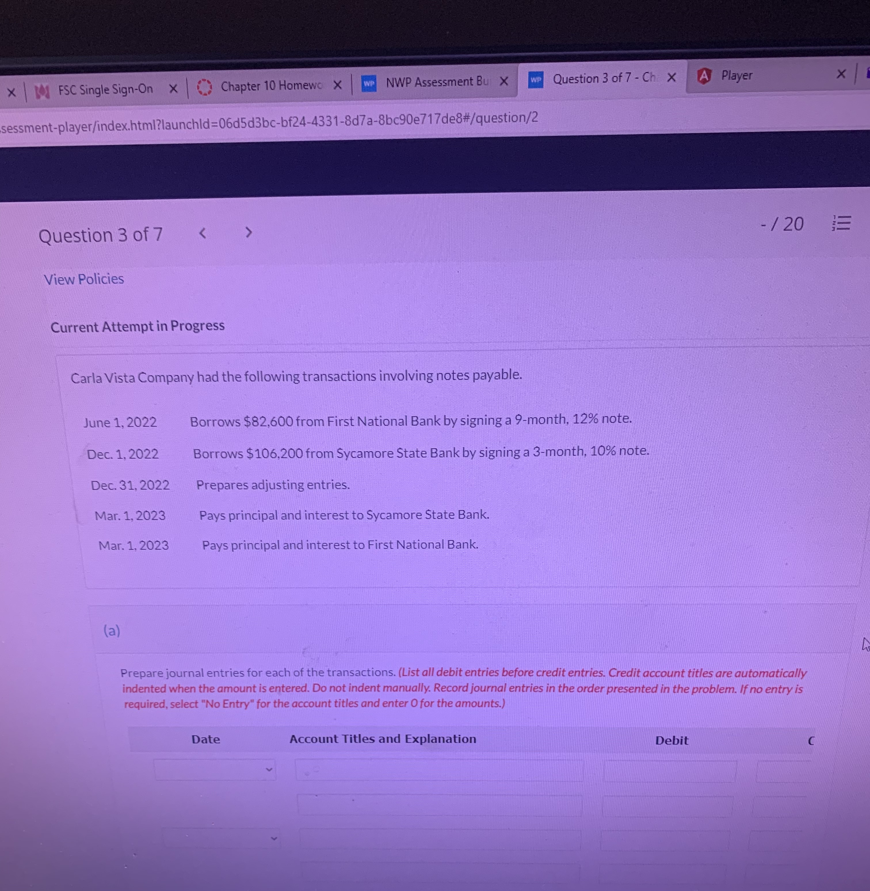 X \ FSCSing\eSign-On X \ Chapter 10 Homewo X I NWPAssessmentBu X