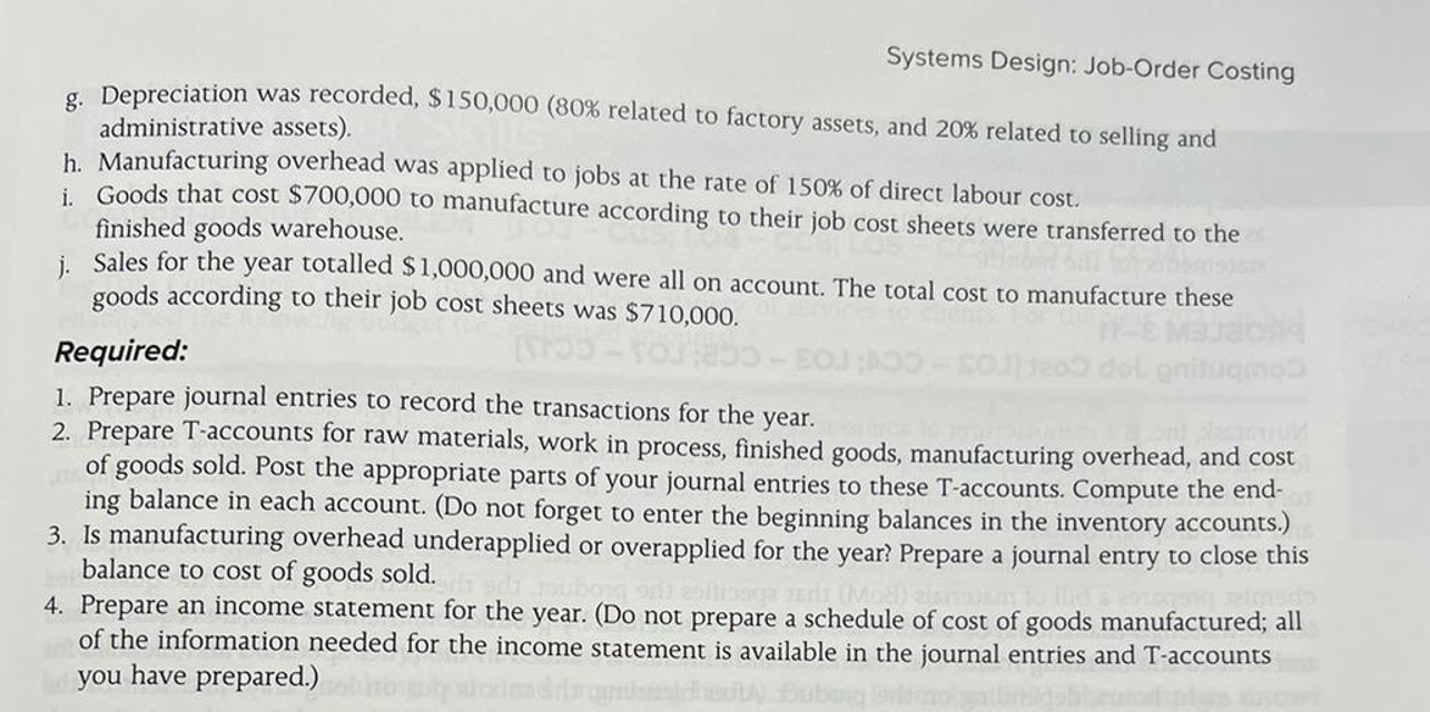  PROBLEM 3-9 Preparing Journal Entries; T-Accounts; Cost Flows [LO4- CC8; LO6-