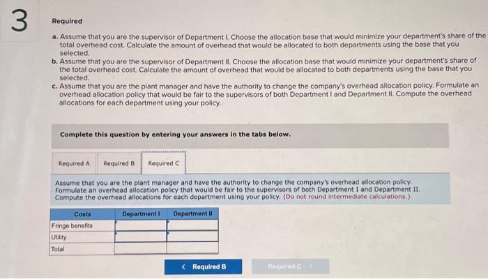 final products using market value as the allocation base. Complete this question