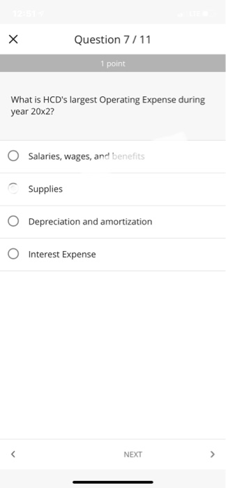 O Goodwill NEXT X Question 3/11 1 point What business activity causes