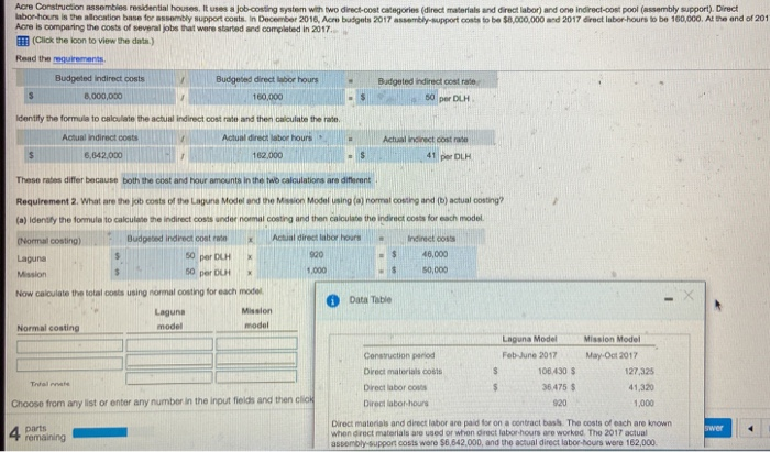 Help me calculate the total costs using normal costing for each model!