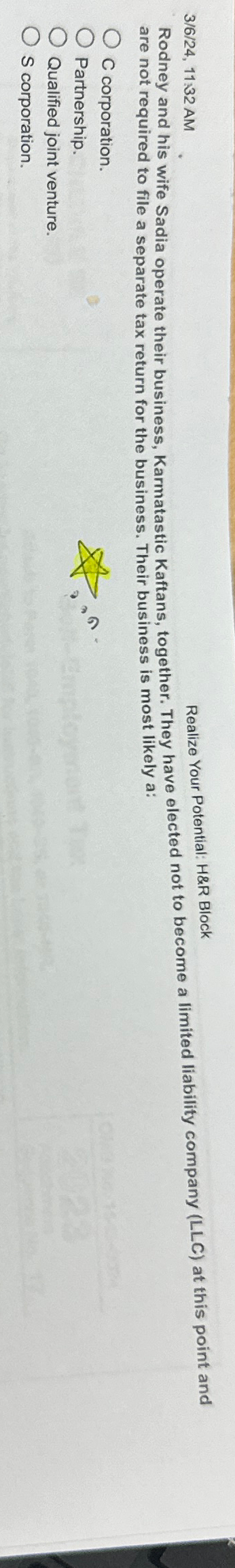  3/6/24,11:32 AM Realize Your Potential: H&R Block are not required to