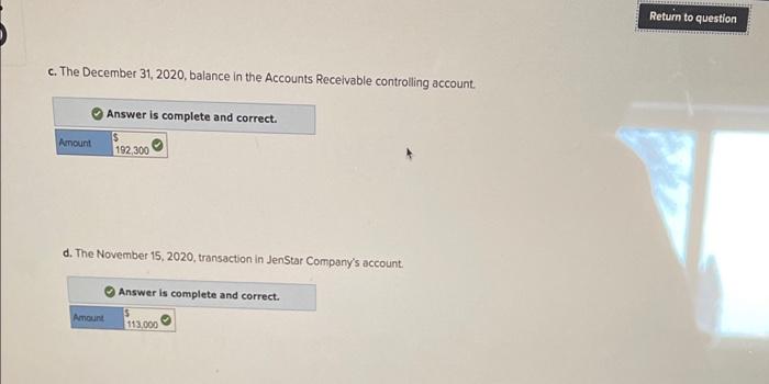Accounts Receivable 167,500 7,180 Dec. 31/19 Balance Credit sales in 2020 7777