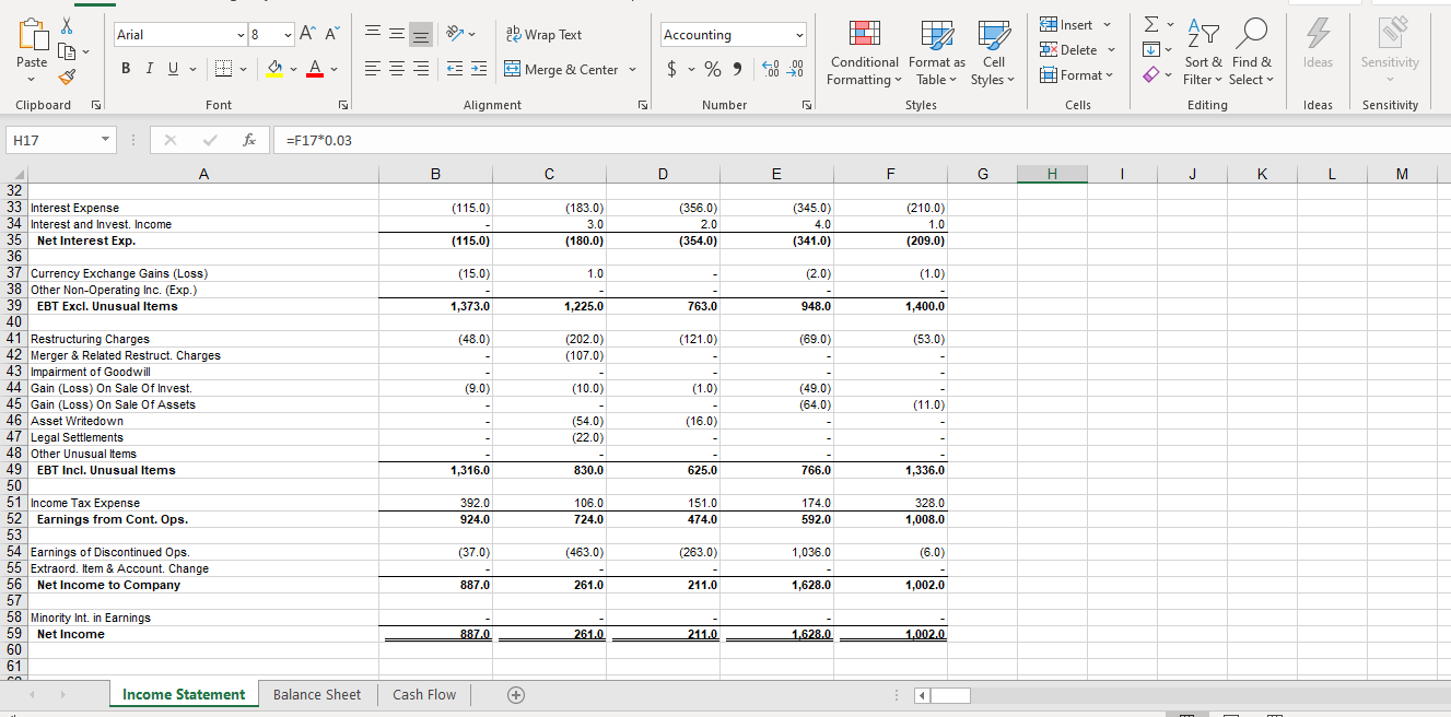 o Accounting Wrap Text Es Merge & Center 2X Delete Paste BIU