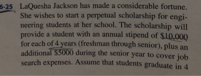  Do not use Excel or tables 6-25 LaQuesha Jackson has made