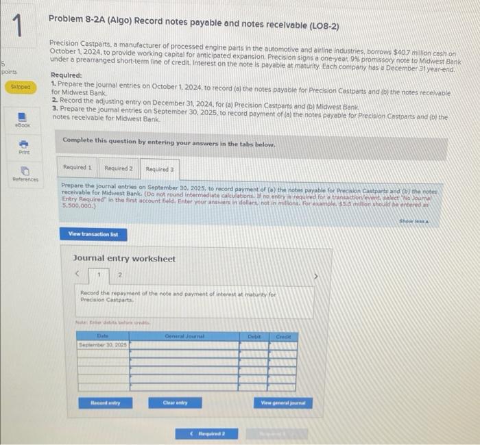 Midwest Bank under a prearranged short term line of credit. Interest on