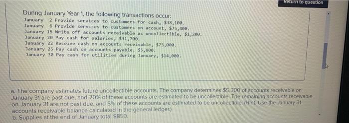 3/6 4/6 5/6 6/6 Retu [The following information applies to the questions