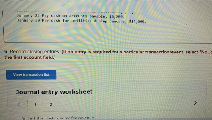determines $5.300 of accounts receivable on January 31 are past due, and