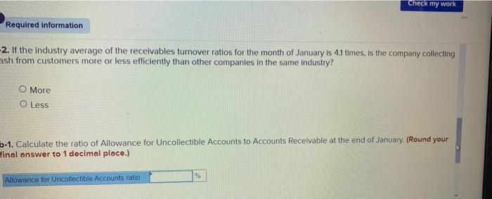 of January total $850, Return to question ... muity US Wany w