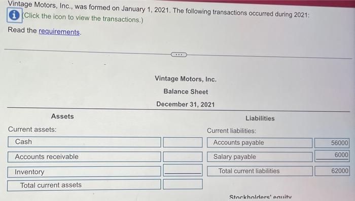 payments: a. $180,000 for equipment b. $203,000 for inventory (seven cars at