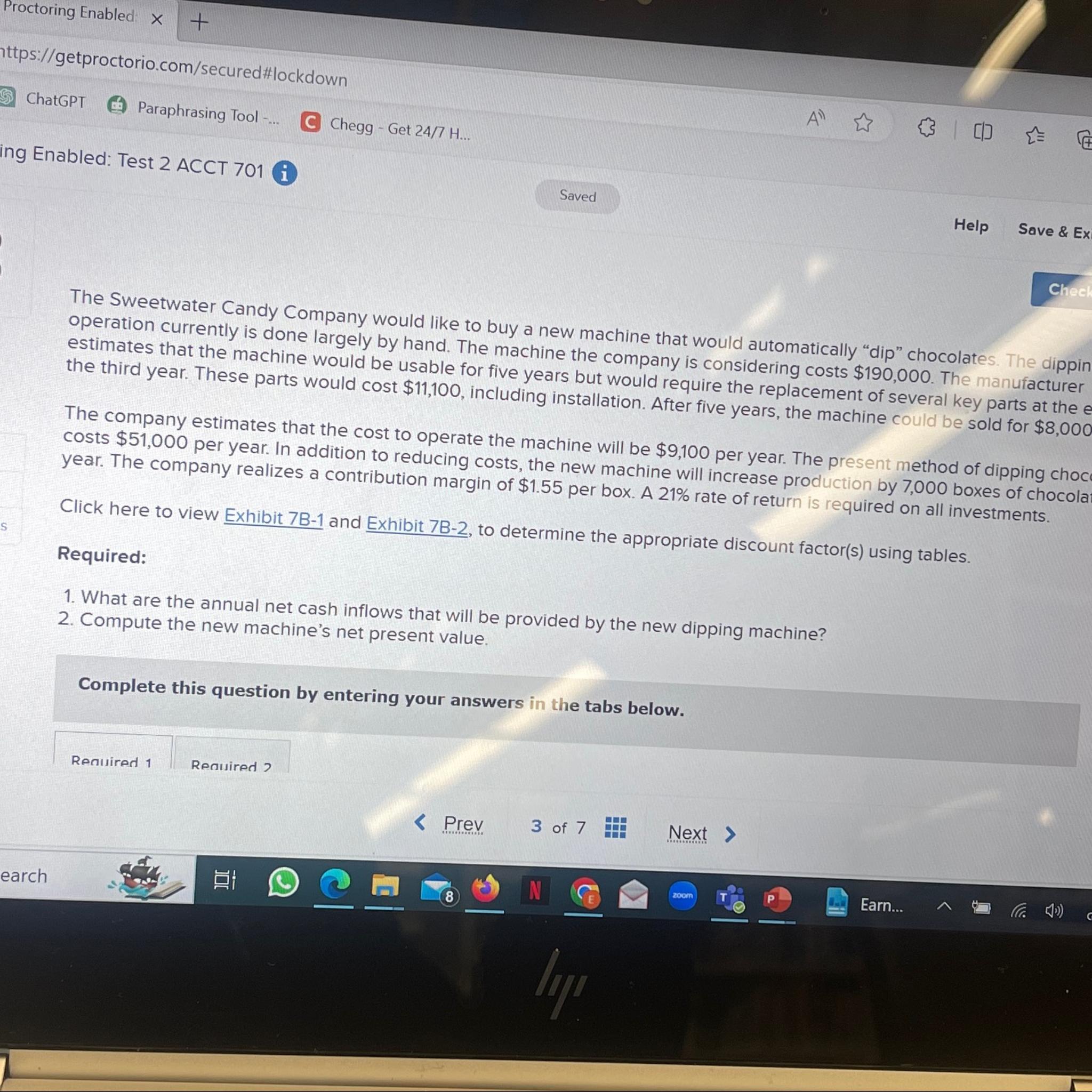  ChatGPT Paraphrasing Tool -... C Chegg - Get 24/7 H... Enabled: