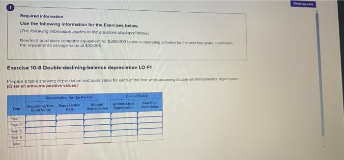 and be depreciated using the straight-line method, 1. Compute depreciation expense for