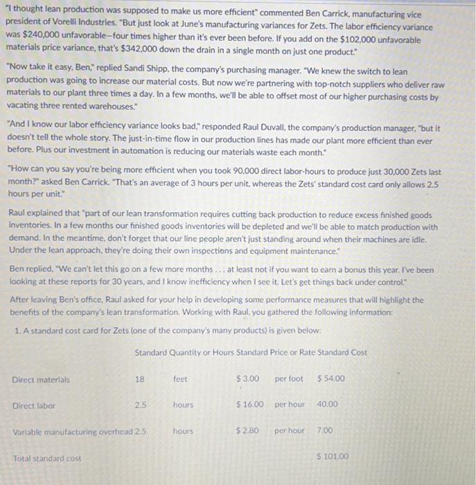 please help! can you answer (for direct materials) and (for variable manufacturing