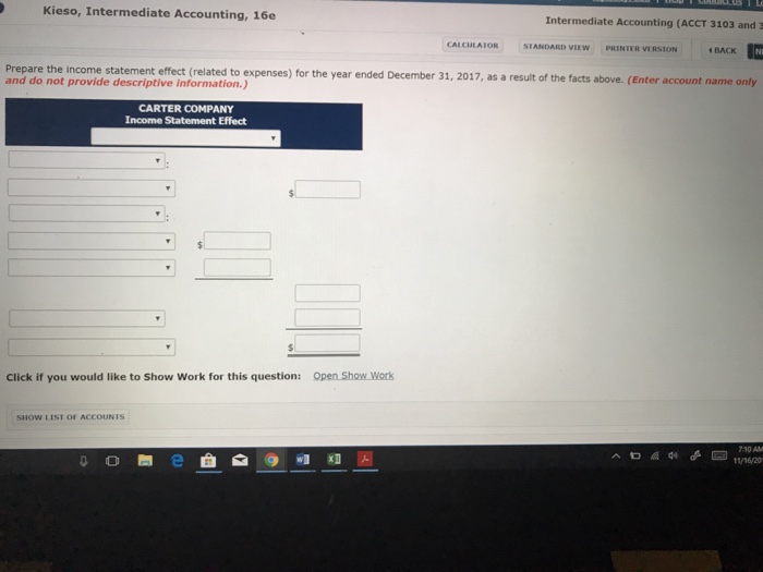 Exercise 12-8 Carter Company has provided information on intangible assets as follows