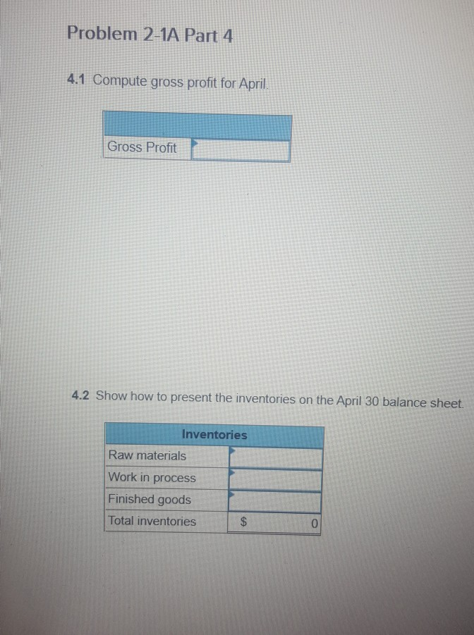 Job 306 Job 307 Job 308 April Total $ From March Direct