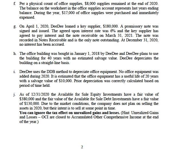 the Adjusting Journal Entries worksheet, prepare in journal entry form all adjusting