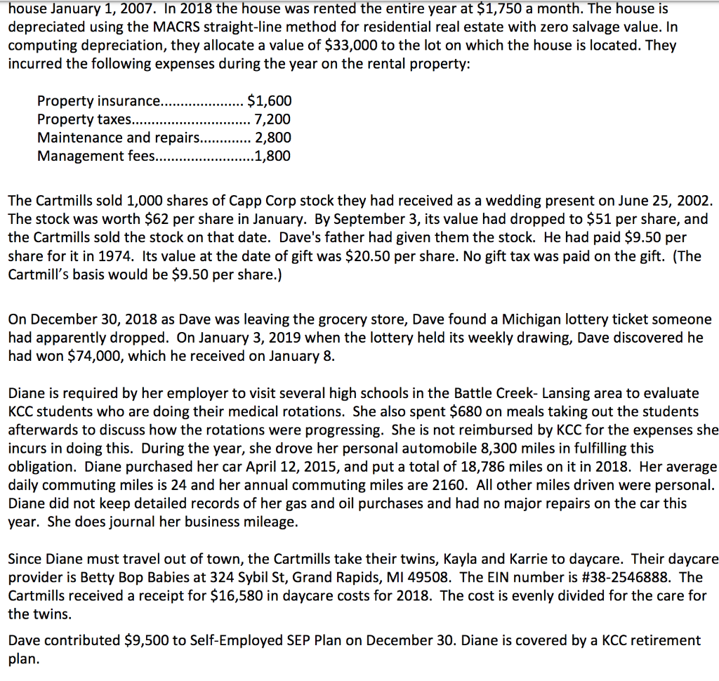 to be prepared manually. Do not use tax preparation software. Forms and