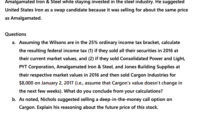 2016. The Wilsons didn't really do very much investment planning, and they