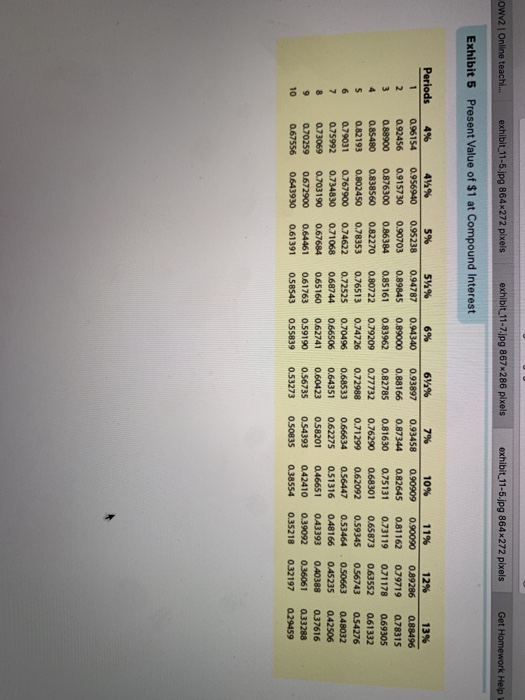 Stuc Calculator Present Value of Bonds Payable; Discount Pinder Co. produces and