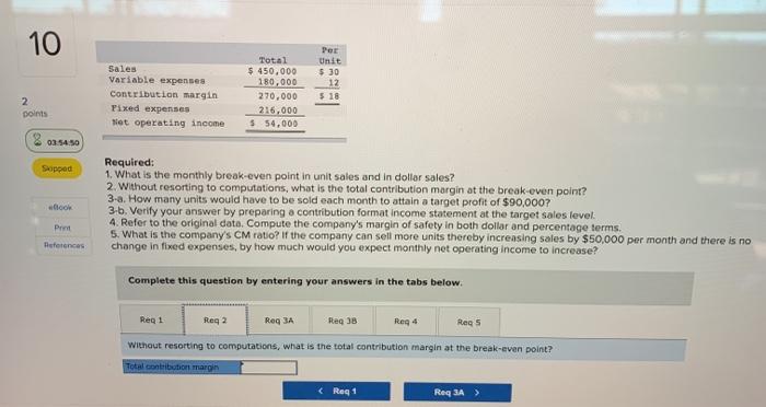 Target Profit Analysis; Margin of Safety; CM Ratio (LO5-1, LO5-3, LO5-5, LO5-6,