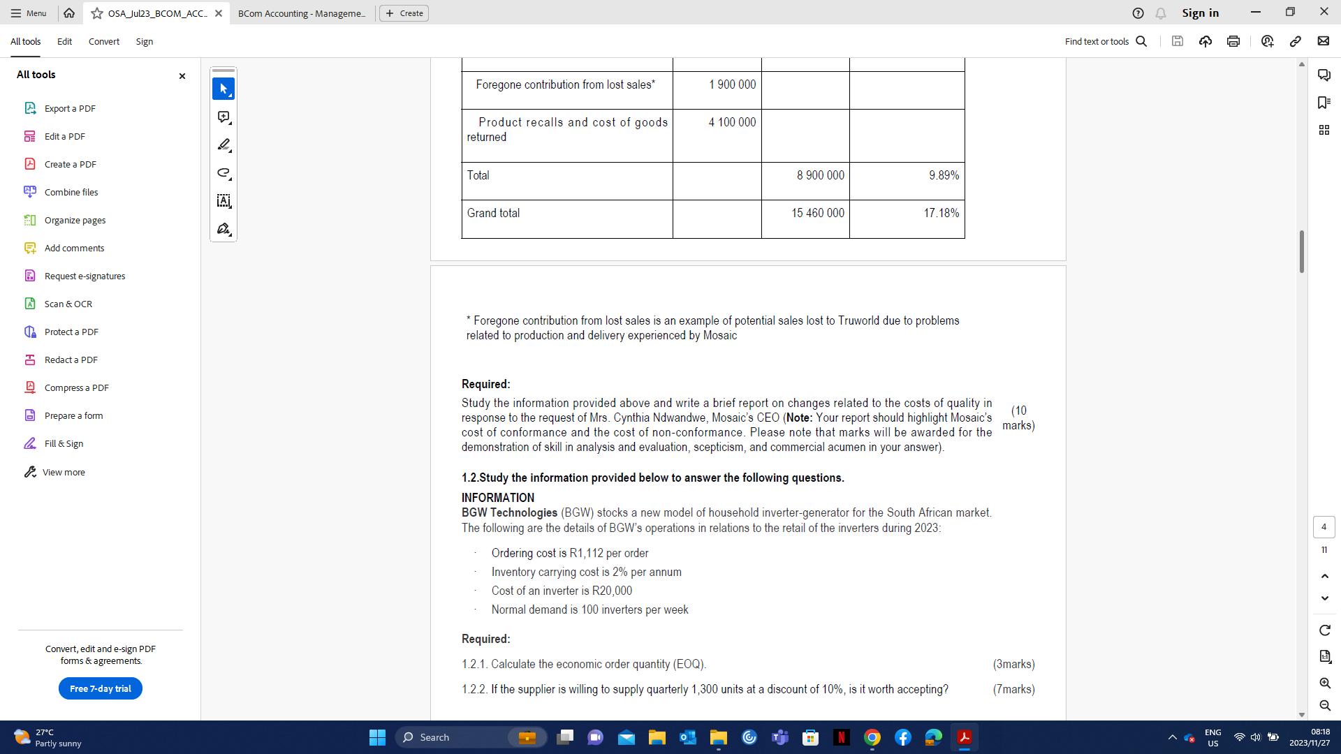 (the country is anonymized as SACX hereafter). Mosaic produces a range of