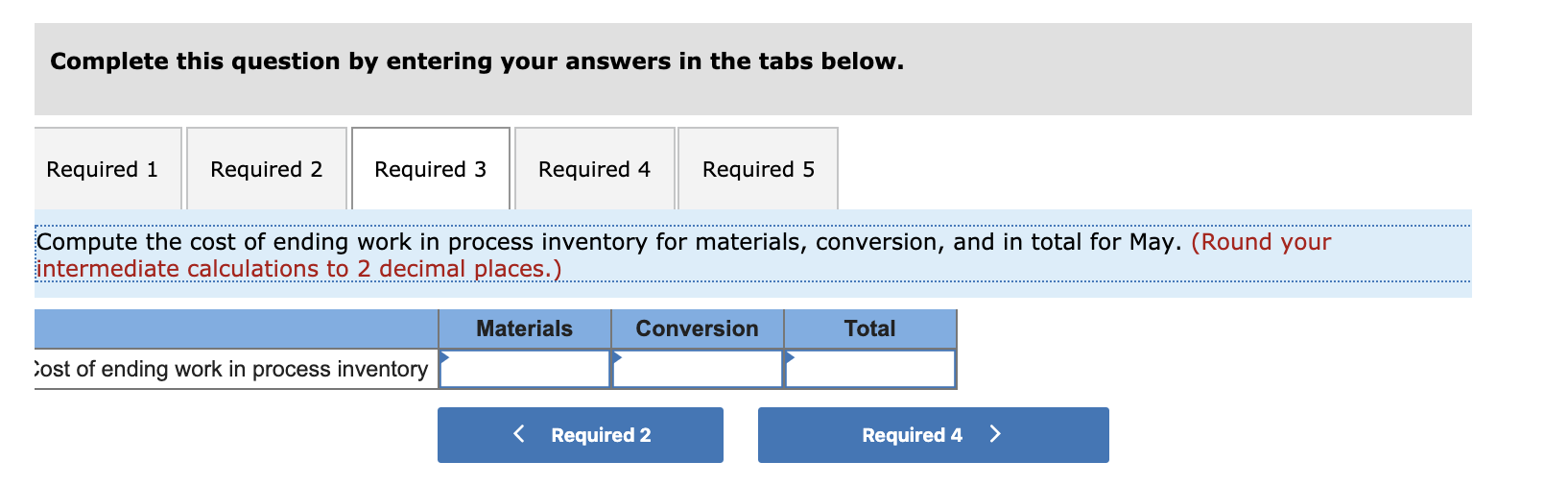 to completion. Information on work in the first department, Cooking, is given
