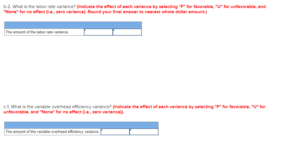 Check your worksheet by changing the direct materials standard quantity in cell