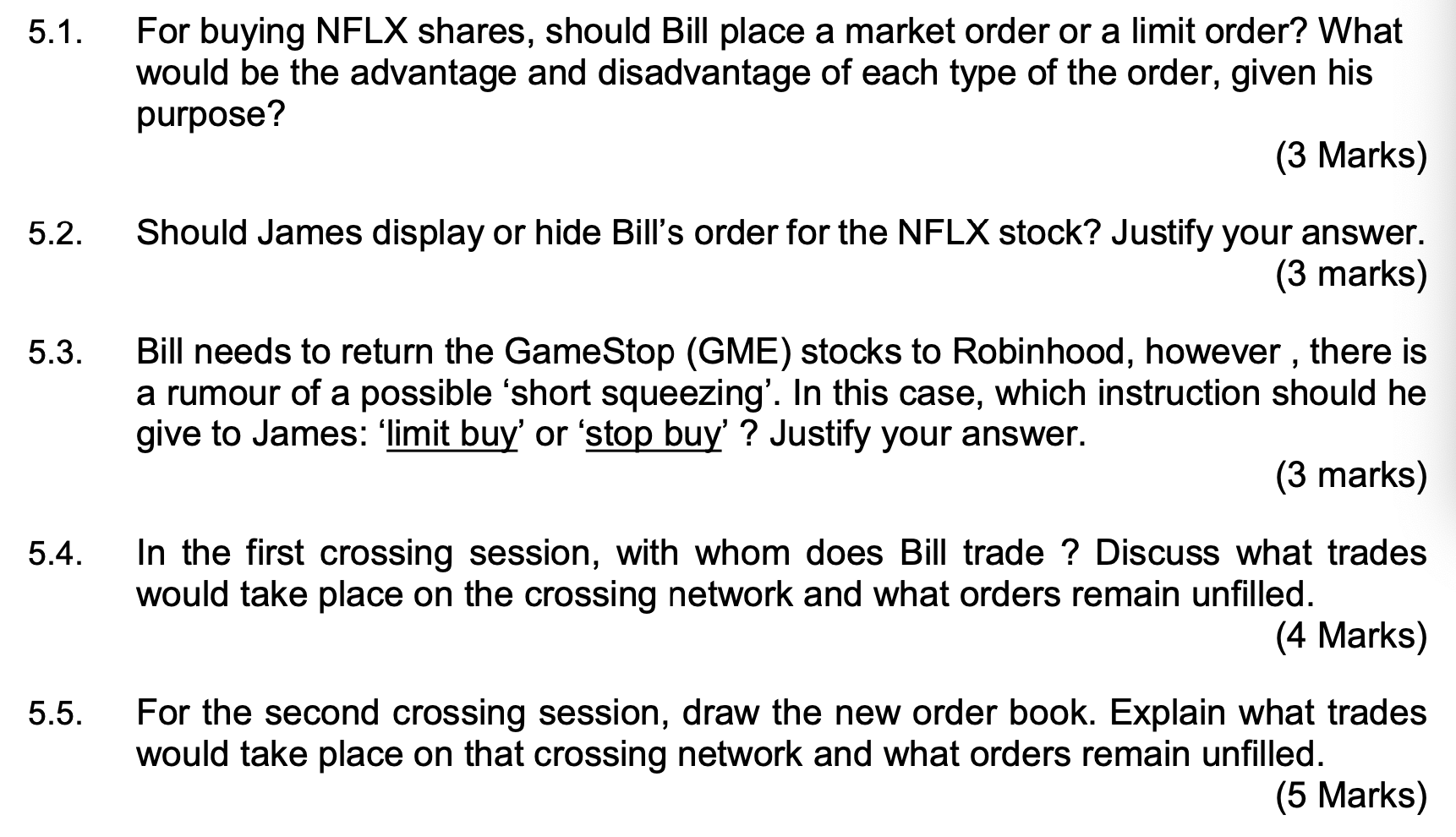 100,000 shares of NFLX. The current price is $390. Netflix faces slowing