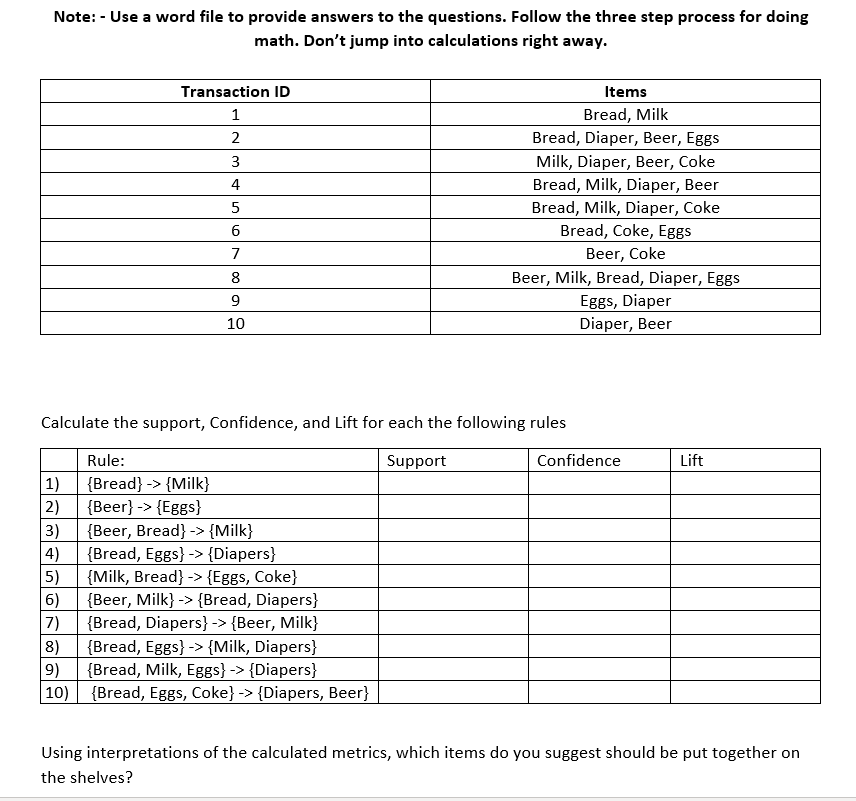 This is actually a critical thinking using analytics problem but I figure