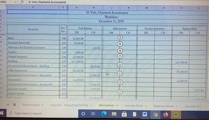 Chartered Accountants for the YEAR ending December 31, 2020 8 9 10