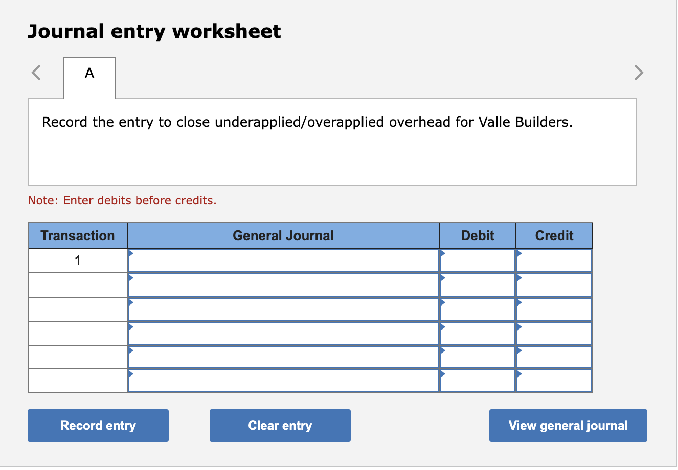 Prepare the journal entry to allocate (close) overapplied or underapplied overhead to