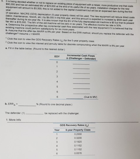  It is being decided whether or not to replace an existing