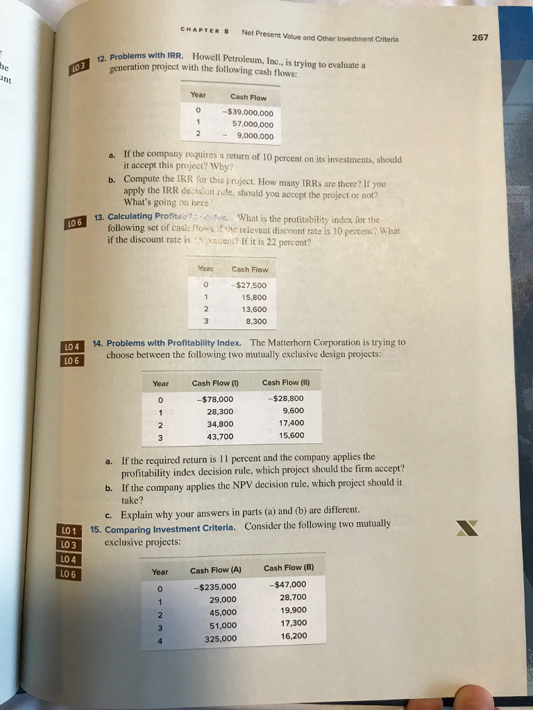  Question #14 please show work CHAPTER 8 Net Present Value and