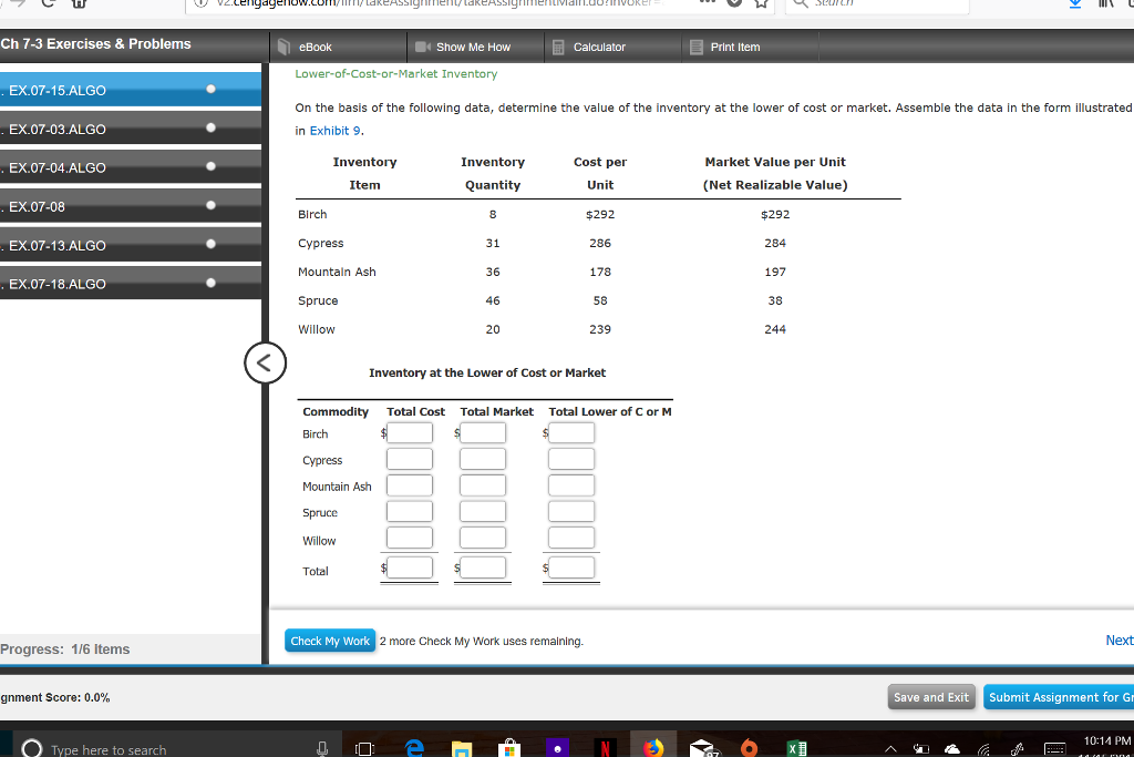  CR Ch 7-3 Exercises & Problems eBook Show Me How Calculator
