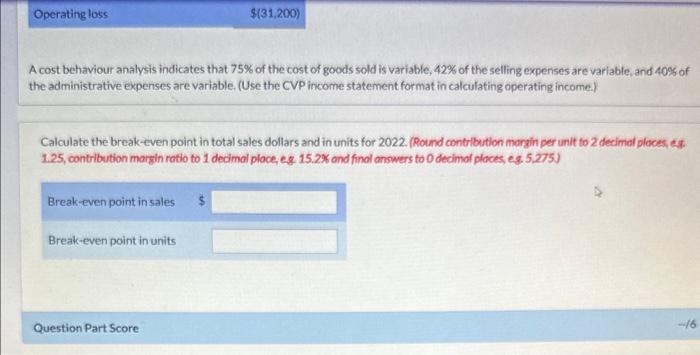 Karen and Paul partnership for 2022 is as follows: A cost behaviour