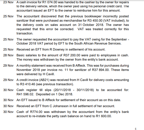 appear in the entity's bank account on the day following the date