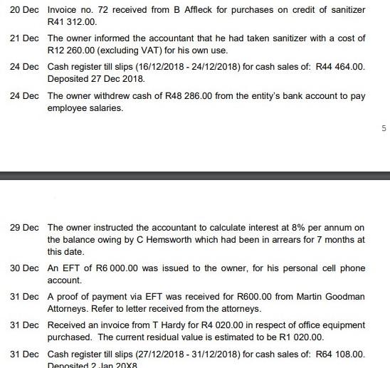 a gross profit percentage of 25% (on selling price). During a period