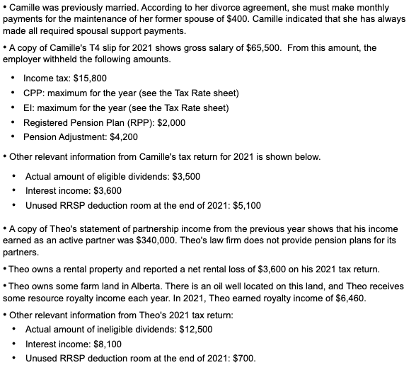 both Camille and Theo in 2022.. The RRSP contribution limit in 2022