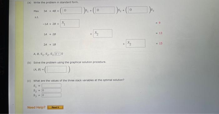 s.t. -1A+ 2859 1A+ 28 $13 24 +18 $15 A, B 20