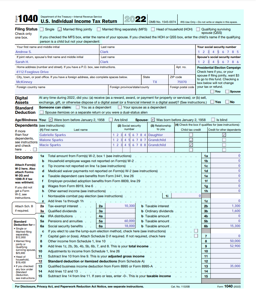 Department of the Treasury Internal Revenue Service Name(s) of proprietor(s) Expenses for