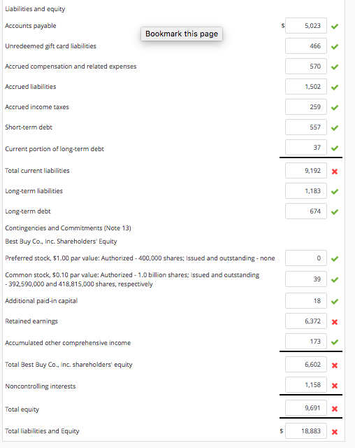 Statement, Fiscal Years Ended ($ millions) Feb. 26, 2011 Feb. 27, 2010