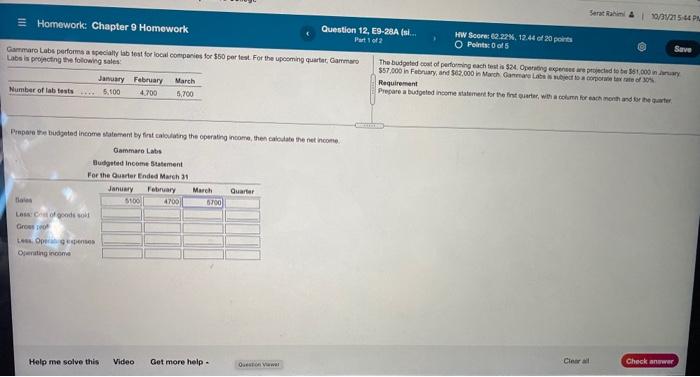  Serat 131215-44 PM Save = Homework Chapter 9 Homework Question 12,