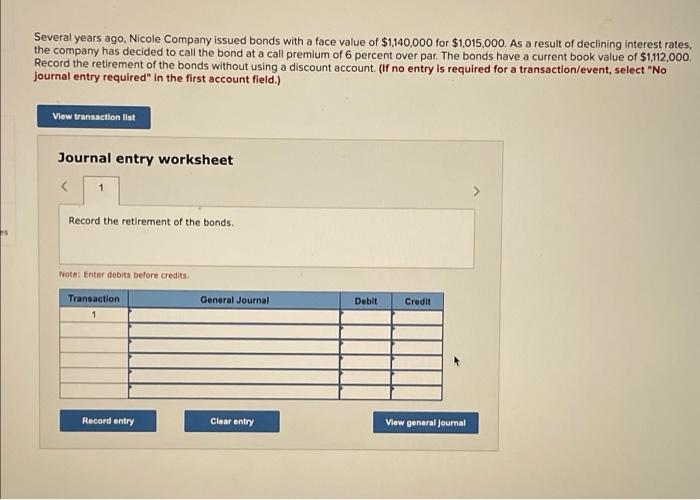 please record entry without using a discount account Several years ago, Nicole